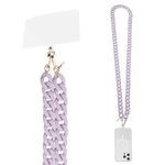 Case-Mate Crossbody Phone Lanyard/Chain [Works with All Phones] Hands-Free Cell Phone Strap - Phone Charm - Neck Chain Holder for iPhone 16 Pro Max/15 Pro Max/14 Pro Max/13 Pro/12/S24 Ultra - Lavender