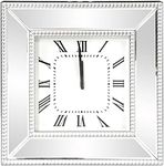 Howard Elliott 99172 Mirrored Wall Clock with Beaded Glass Trim