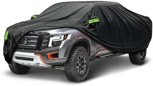 auKMto Waterproof Car Cover Fit for Nissan Titan Snowproof Windproof Scratch Resistant Outdoor UV Protection with Zipper Door Outdoor Full Cover