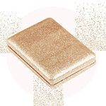 Scarlet Line Small Double Sided Foldable Purse Mirror for Women Rectangle Magnifying Hand Mirror for Makeup Handy Compact Travel Mirror_Rose Gold