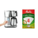 Breville BDC450BSS Precision Brewer Thermal + Melitta Cone Coffee Filters No. 4 Bundle