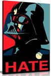 Star Wars Darth Vader Pop Art Canvas Wall Art Picture Print (24x16in)