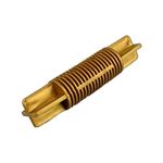 FLAMEER 5PCS BAY WINDOW CURTAIN POLE/ROD ELBOW CORNER JOINT CONNECTOR Ø26mm Ø28mm - Golden, as described