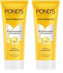 Pond's Detan Face Wash for Tan Removal in Just 7 Days | Contains Vitamin C and Niacinamide | Facewash for All Skin Types, 100gm (Pack of 2)