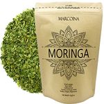 Marcoina Moringa Leaves Herbal Tea - Caffeine-Free, Cut Leaf, 56g(2oz), Origin from India, Premium Quality, in Resealable Bag, Kosher, Vegetarian, Vegan, Non-GMO