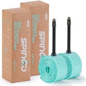 SPINGO TPU Inner Tube 700C x 23C-32C with 48mm/60mm/80mm Presta Valves, Lightweight TPU Inner Tube for Road Bicycle TPU Tubes Portable Spare Tire (2-Pack/4-Pack)