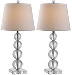 SAFAVIEH Modern Glass Table Lamps - Set of 2, in Clear