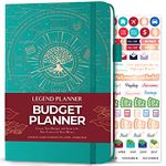 Legend Budget Planner – Deluxe Financial Planner Organizer & Budget Book. Money Planner Account Book & Expense Tracker Notebook Journal for Household Monthly Budgeting & Personal Finance – Viridian