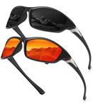 ANYLUV Mens-Sunglasses Polarized Sports Sunglasses-for-men: Outdoor Sports Cycling Glasses UV Protection for Driving Baseball