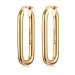 FRUMOS 18K Gold Plated Chunky Hoop Earrings for Women Fashion Thick Gold Hoops Set Jewelry for Birthday Christmas Gifts, Yellow Gold, No Gemstone