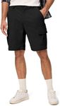 JMIERR Mens Cargo Shorts Corduroy Casual Elastic Waist Lightweight Outdoor Hiking Work Short Black 3X-Large US42