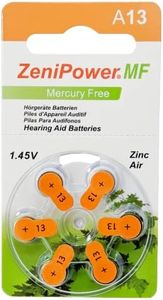 ZeniPower Hearing Aid Batteries Size: 13 (60 Batteries)