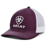 ARIAT Classic Heather Trucker Hat Burgundy/White