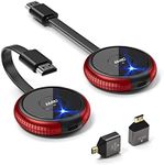 AIMIBO Wireless HDMI Transmitter and Receiver Kit 4K, Casting 2.4/5GHz Stable Video/Audio to Monitor, Projector, HDTV, Wireless HDMI Extender 165FT/50M Long Range for Laptop, PC, Camera, Blu-ray, PS5
