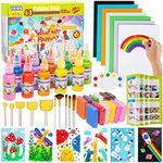 Arts and Crafts for Kids - 40 Creative Painting Arts 350+pcs Painting Kits Ages 3 4 5 6 7 8 9 10 11 & 12 Year Old Girls & Boys - Art Supplies Set - Gift Ideas for Drawing Beginners Activity Toys