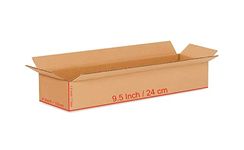 Bleus 3 Ply Corrugated Box,Size_ 9.5x4x1.5 Inches, Length 9.5 Inch - Width 4 Inch - Height 1.5 Inch, Very Hard In Strength (9.5x4x1.5 Inches, 25)