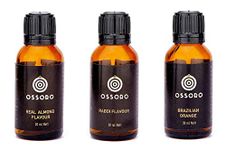 Ossoro Brazilian Orange, Rabdi with Real Almond Flavour Combo (Pack of 3) 30ml Each/ Glass Bottle