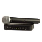 Shure BLX24/PG58 UHF Wireless Microphone System - Perfect for Church, Karaoke, Vocals - 14-Hour Battery Life, 100m Range | Includes PG58 Handheld Vocal Mic, Single Channel Receiver | J11 Band