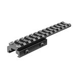 BRIDGEMOUNT Lion Gears 5" Long with 12 Slots 0.5" Low Profile Slim Riser Mount