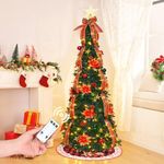 6Ft Pop up Christmas Tree with Remo