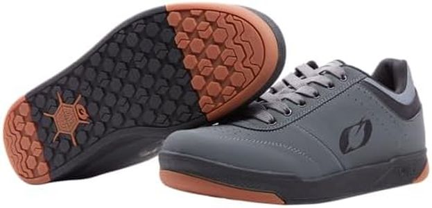 O'NEAL | Scarpe da Mountain Bike | MTB Downhill Freeride | Vegan | Massimo Equilibrio tra aderenza e Posizionamento del Piede, Traspirante | Pompe Flat V.22 Shoe | Adulto | Grigio Nero | Taglia 43