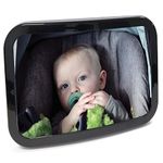 Streetwize – Rear Seat Baby Safety Mirror, 100% Shatterproof Baby Mirror – Monitor Your Child on The Go, Ultimate Baby Car Accessories For New Parent (SWBM2)