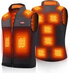 vapesoon Electric Heated Vest with 3 Adjustable Temperature USB Rechargeable Winter Thermal Vest Warm for Outdoor Camping Riding Hiking (Battery Pack Not Included)