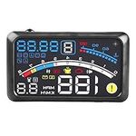 Car Head UP HUD Windshield Display, Universal Car OBD2 Speed RPM Fuel Consumption Water Temperature Head Up Projector Display with Automatic Adjustable Light, 5.5In Extra Large HD Display for Car