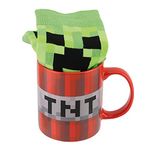 Paladone PP7530MCF Minecraft Mug and Socks | Officially Licensed Gaming Merchandise, Multicolored