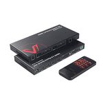 AV Access Professional 4x2 4K@60Hz HDMI 2.0 Matrix Switch, HDR10 & 3D Effect, ARC/CEC, 4K to 1080P Downscaling, SPDIF 5.1CH Audio, HDCP 2.2, 18Gbps Bandwidth, RS232 API + IR + Button Control