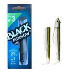 2 x Packs of Fiiish Black Minnow 120 Combo Off Shore 25g Lure - Khaki