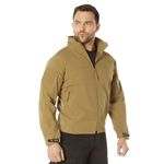 Rothco Coyote Brown Covert Ops Soft Shell Lightweight Jacket, Size Large