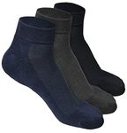 HEELIUM Bamboo Socks For Men | Quarter Length | Odour-Free & Breathable | Padded Base & Anti-Bacterial | 3X Softer Than Cotton Socks, Assorted