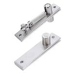 KONTONTY 1 Set Heaven and Earth Hinge Black Gate Door Hinge Stainless Steel Shaft Axis of Rotation to Rotate