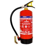 PALLADIUM AGNI Fire Extinguisher ABC Powder Type Dry Chemical for Home | Office | Hospital with Wall hanging Clip (ISI Marked, Certified, Approved) (6 KG, Pack of 1)