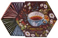 ACORUS | Autumn Taste Tea Set | Natural Tea Gift Set of 6 flavors | Discover Rich Autumn Teas | Tea Box For Various Occasions | Large Selection Box - 60 Herbal Tea Bags