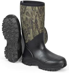 Extremus by KastKing MudRidge Hunting Boots, Men’s Waterproof Insulated Rubber Boots With 6mm Neoprene, All-terrain Anti-slip Sole, Warm Cold Weather Hunting, Fishing, and Farm Boots