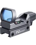 EZshoot Red Green Dot Gun Sight Scope Reflex Sight, 4 Adjustable Reticles Holographic Optic with 20mm Rail Mount