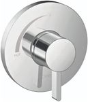 hansgrohe Ecostat S Modern 1-Handle 6-inch Wide Shower Valve Chrome, 15739001 Pressure Balance Trim
