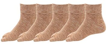 RC. ROYAL CLASS Women's Woolen Ankle Length Multicolored Socks(Pack of 5 Pairs)(Free size) (Fawn)