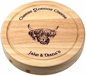 Cathcart Elliot Personalisable 19cm Round Cheeseboard Gift Set with Tools