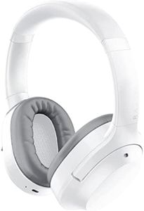 Razer Opus X - Casque sans Fil de Basse Latence avec Réduction Active du Bruit ANC (Haut-parleurs de 40mm, Microphone intégré, Jusqu'à 40 Heures de Batterie) Blanc Mercury