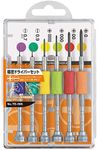 Vessel Precision Screwdriver Set TD-56S / +0, 00, 000, 0000, -0.7, -0.9