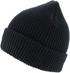 Armycrew 100% Acrylic Oversized XXL Thick GI Watch Cap Ribbed Knit Beanie Hat, Black, XX-Large