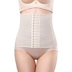 HotYou Breathable Corset Training Waist Cincher Women,Beige,6XL