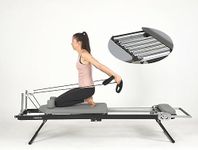 nexace Pilates Reformer Machine Equipment with Spring for Home Workout,Foldable Reformer Pilates for Beginner ,Big Size