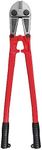 Olympia Tools 24" Heavy Duty Bolt Cutter with Drop Forged Alloy Steel and Ergonomic Grip Rubber Handles for for Cutting Fence, Steel Wire, Chain, Screws, Rivet