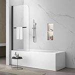 Sunrosa Pivot Tub Shower Door 34"×5