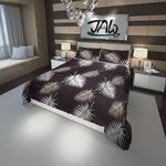 JAW Super Soft Flannel Warm (Winter) Bedsheet/Blanket with 2 Soft Pillow Covers (Brown-Floral)