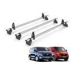 Rhino Roof Rack for Ford Transit Custom 2013+ [Only Suitable for Standard (H1) Roof Models] 3 Roof Bars + Loadstops - TB3FL/KLS2